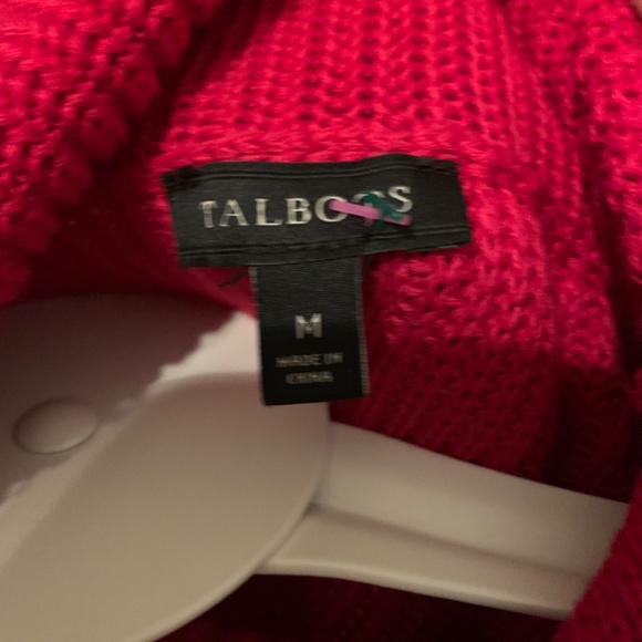 Talbots chevron stitch spkit neck sweater tunic. Worn 1x - Picture 5 of 8